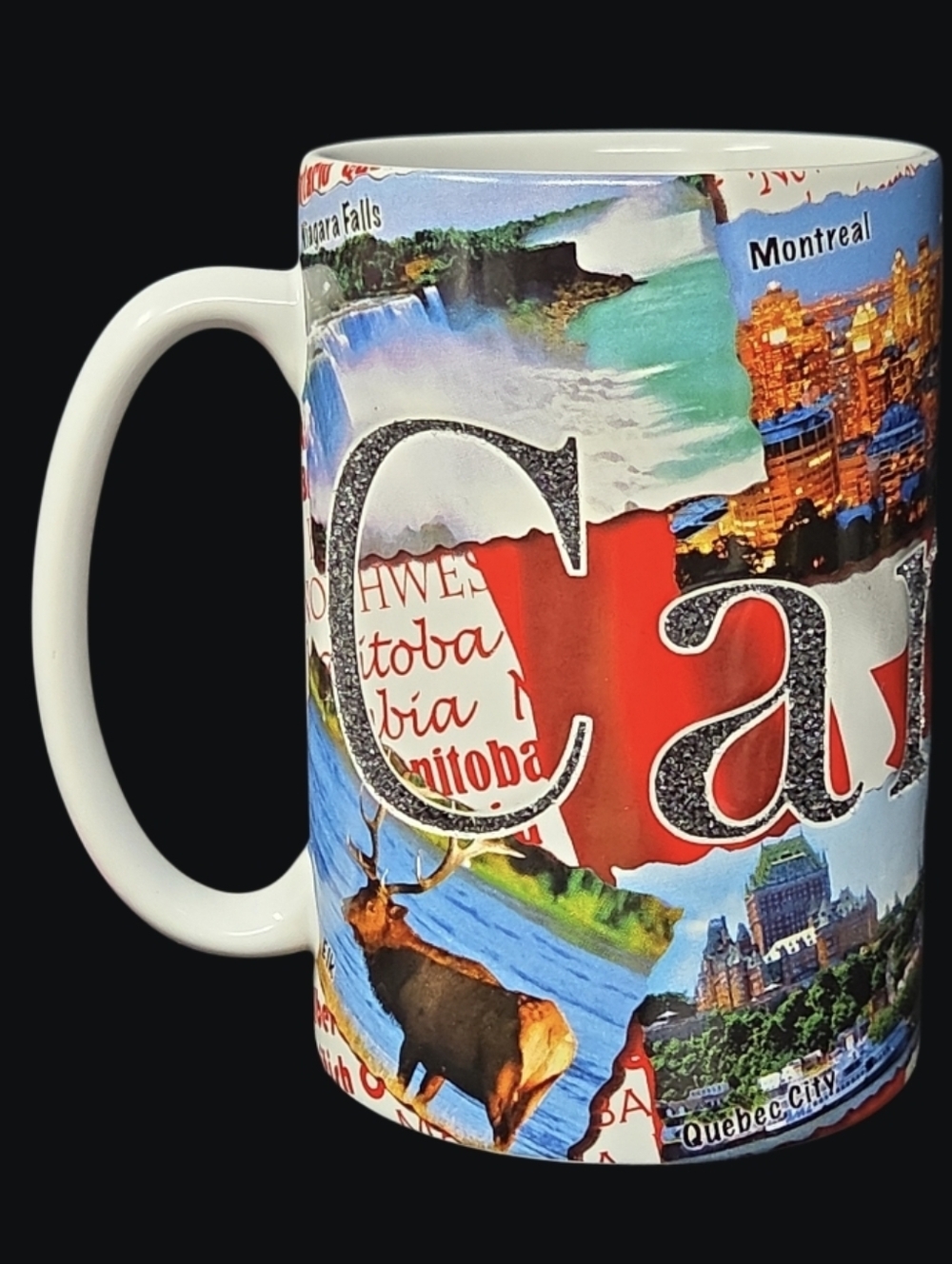 2009 Canada Scenic Souvenir Ceramic Mug in White and Red